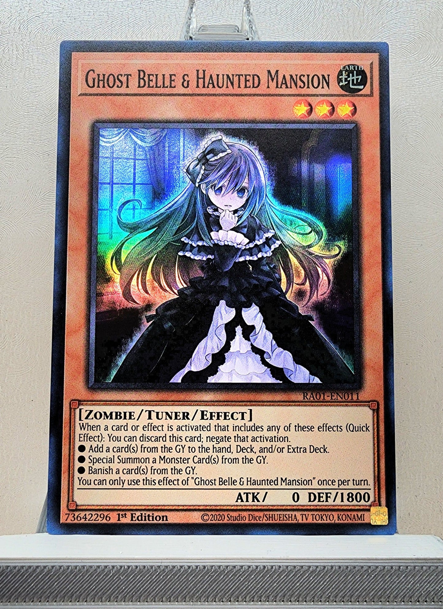 Yugioh! 1x Ghost Belle & Haunted Mansion (RA01 - Super Rare) 1st Edition