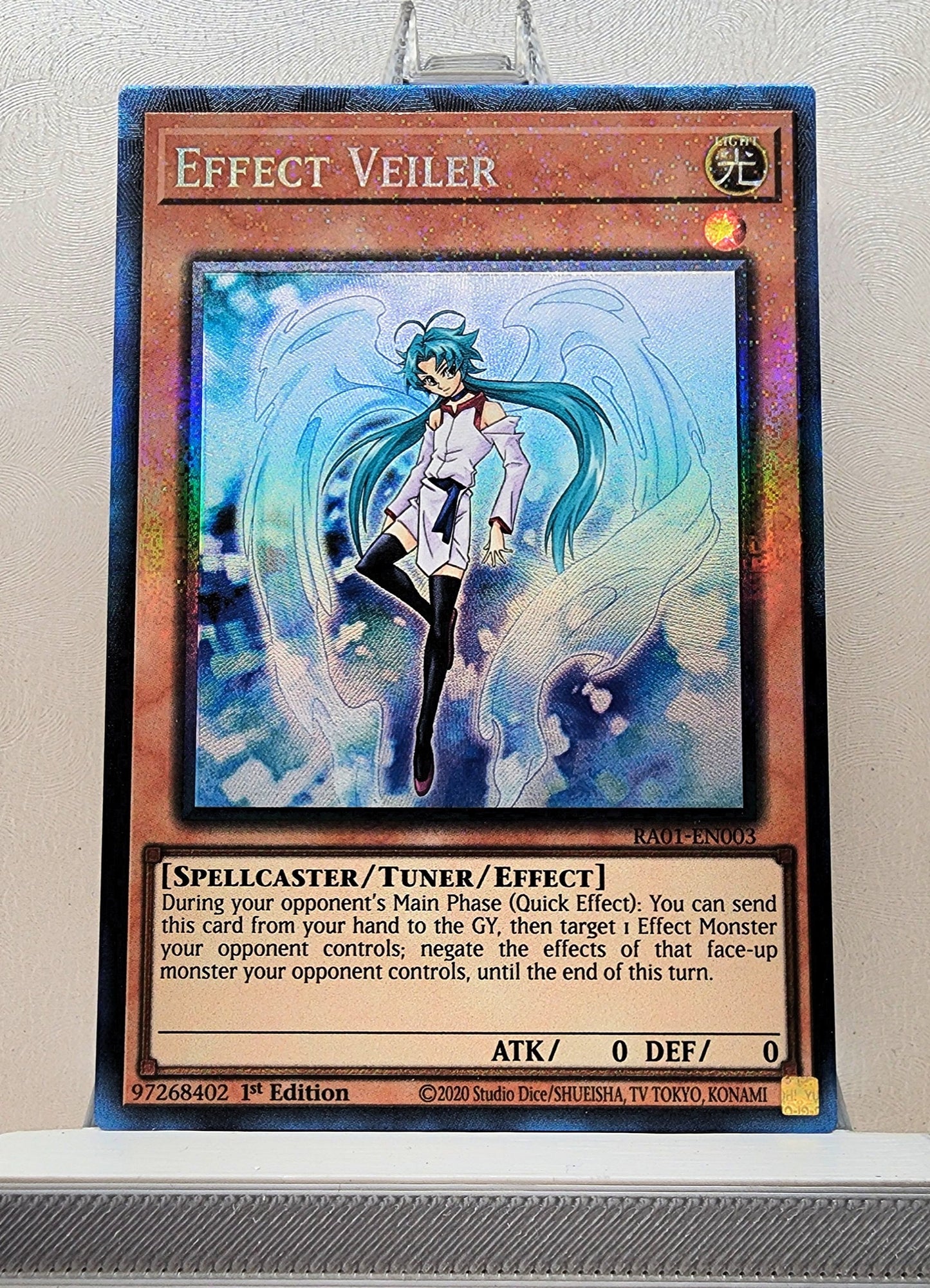 Yugioh! 1x Effect Veiler (RA01 - Prismatic Collectors Rare) 1st Edition