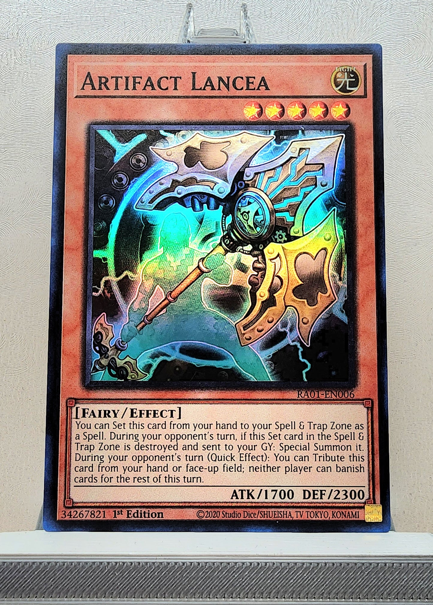 Yugioh! 1x Artifact Lancea (RA01 - Super Rare) 1st Edition