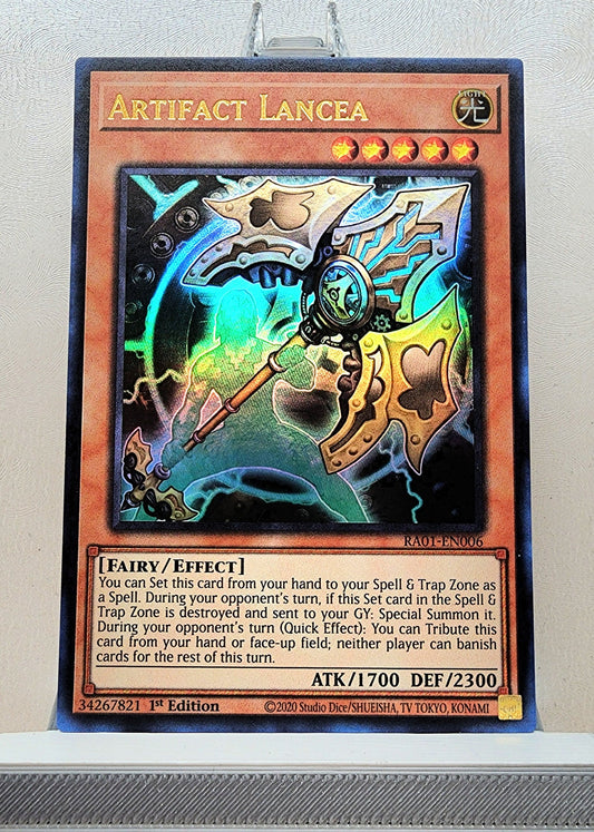 Yugioh! 1x Artifact Lancea (DUDE/RA01 - Ultra Rare) 1st Edition