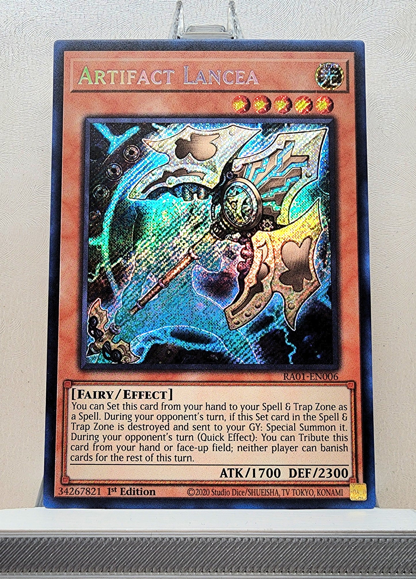 Yugioh! 1x Artifact Lancea (RA01 - Secret Rare) 1st Edition