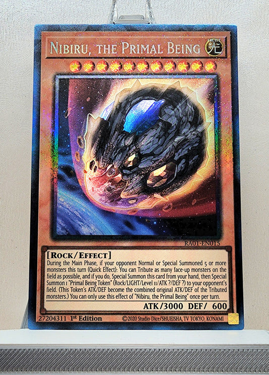 Yugioh! 1x Nibiru, the Primal Being (RA01 - Prismatic Collectors Rare) 1st Edition