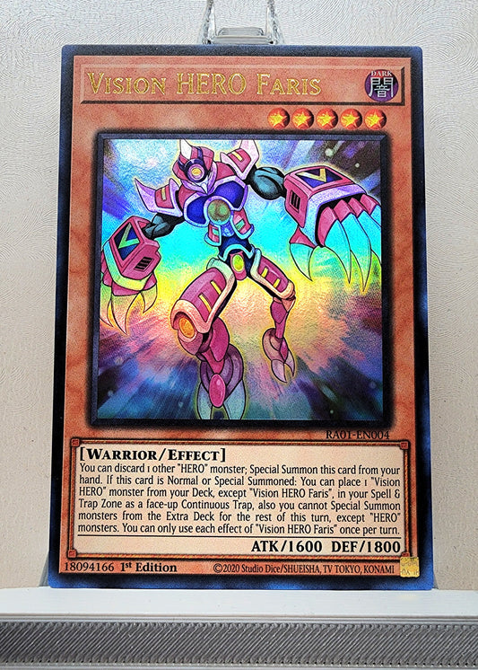 Yugioh! 1x Vision HERO Faris (GFP2/RA01 - Ultra Rare) 1st Edition