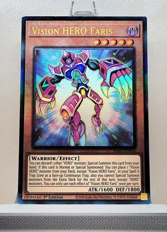 Yugioh! 1x Vision Hero Faris (RA01 - Prismatic Ultimate Rare) 1st Edition