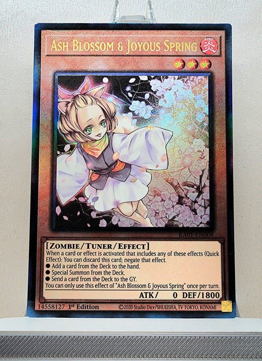 Yugioh! 1x Ash Blossom & Joyous Spring (RA01 - Prismatic Ultimate Rare) 1st Edition