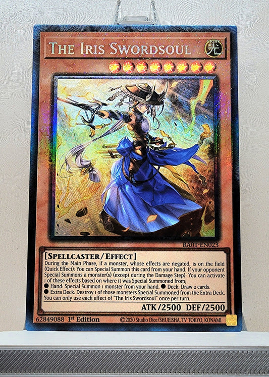 Yugioh! 1x The Iris Swordsoul (RA01 - Prismatic Collectors Rare) 1st Edition