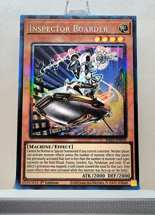 Yugioh! 1x Inspector Boarder (RA01 - Prismatic Collectors Rare) 1st Edition