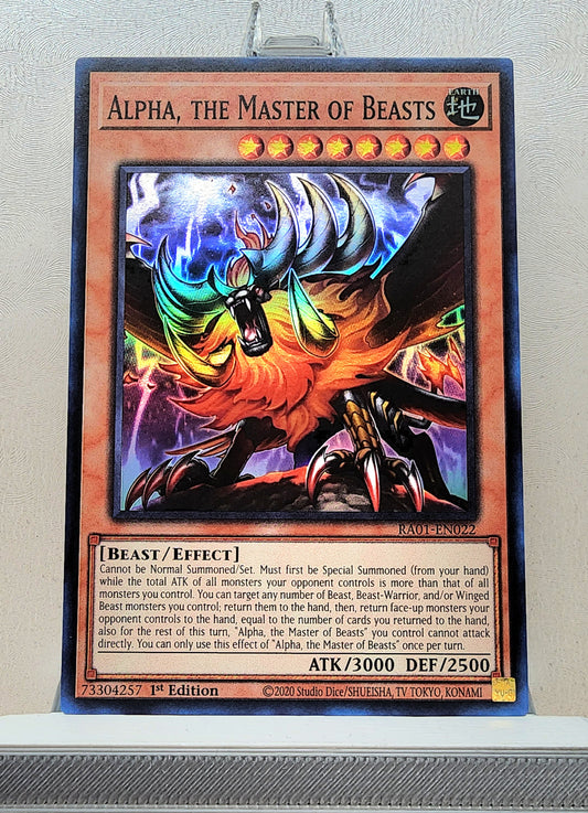 Yugioh! 1x Alpha, the Master of Beasts (RA01 - Super Rare) 1st Edition