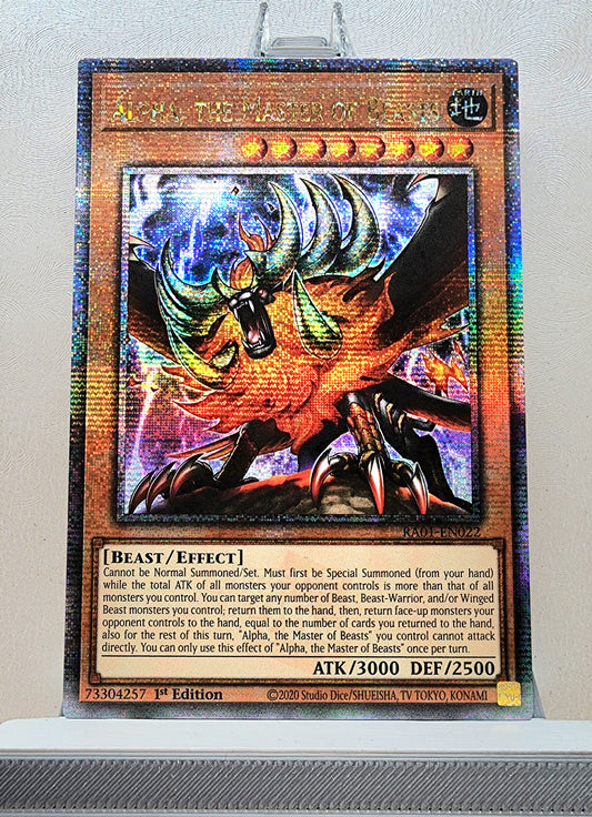 Yugioh! 1x Alpha, the Master of Beasts (RA01 - Quarter Century Secret Rare) 1st Edition