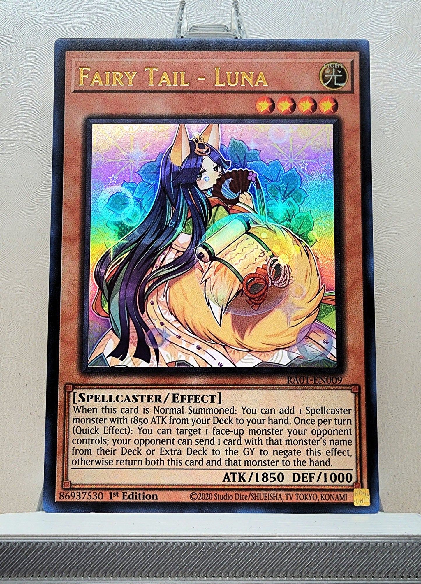 Yugioh! 1x Fairy Tail - Luna (RA01 - Ultra Rare) 1st Edition