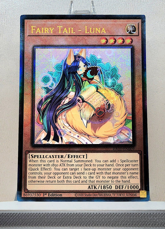 Yugioh! 1x Fairy Tail - Luna (RA01 - Prismatic Ultimate Rare) 1st Edition