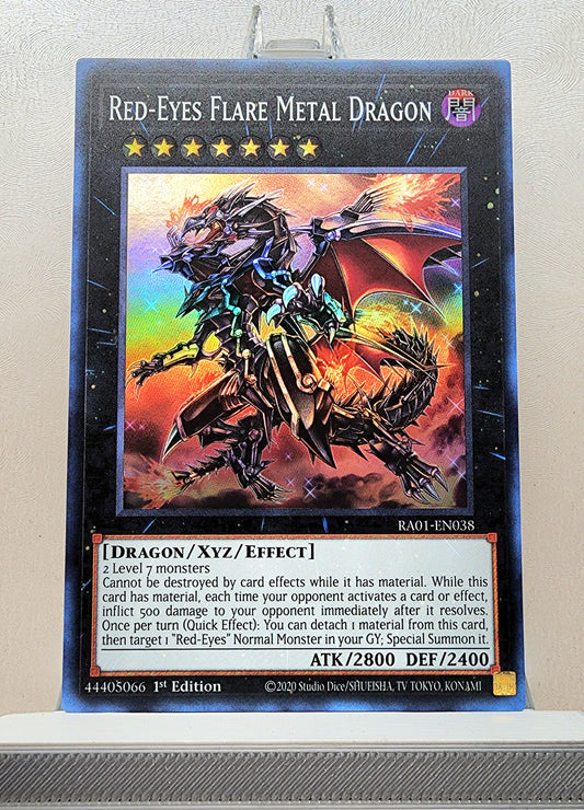 Yugioh! 1x Red-Eyes Flare Metal Dragon (RA01 - Super Rare) 1st Edition