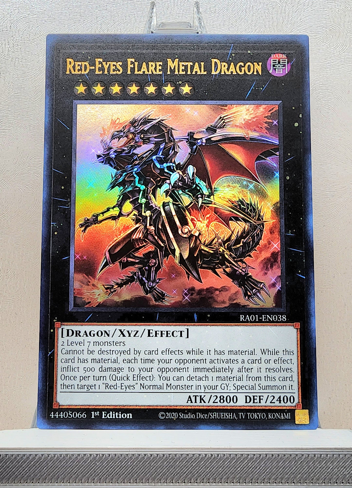 Yugioh! 1x Red-Eyes Flare Metal Dragon (RA01 - Ultra Rare) 1st Edition