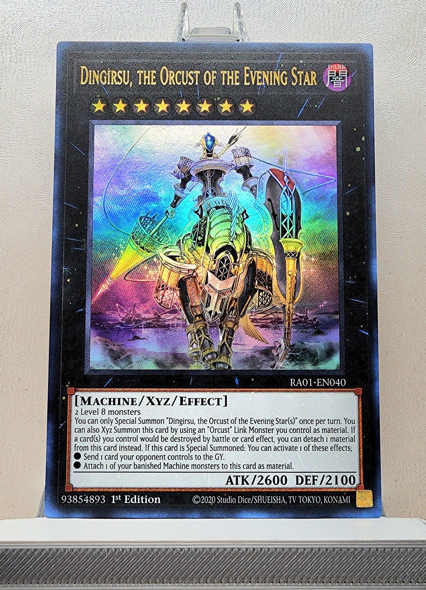 Yugioh! 1x Dingirsu, the Orcust of the Evening Star (RA01 - Ultra Rare) 1st Edition