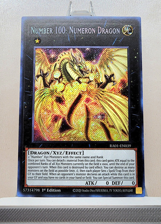 Yugioh! 1x Number 100: Numeron Dragon (BLCR/RA01 - Secret Rare) 1st Edition