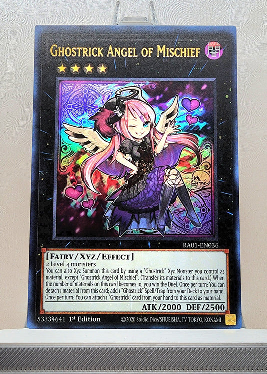 Yugioh! 1x Ghostrick Angel of Mischief (RA01 - Ultra Rare) 1st Edition