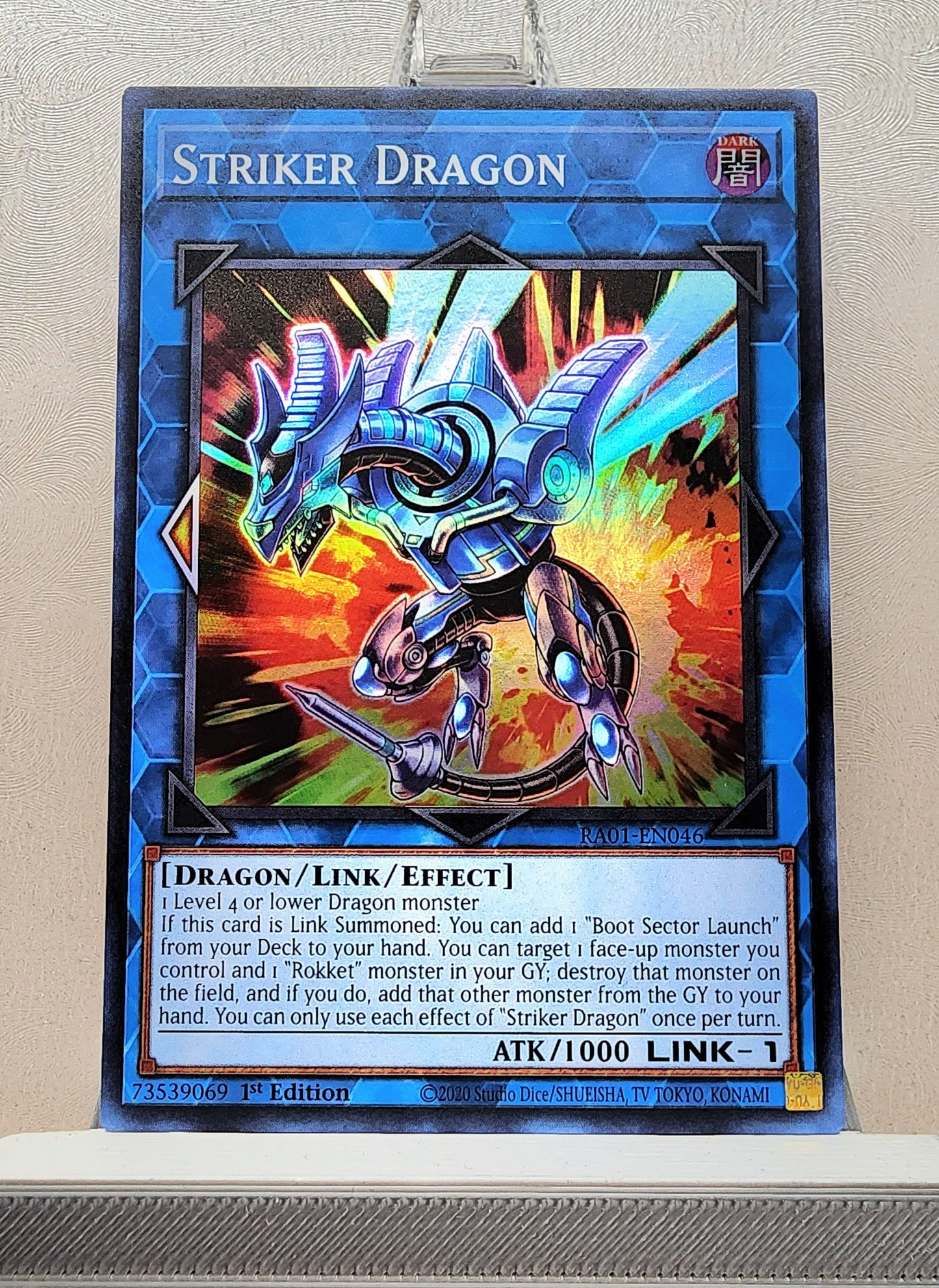 Yugioh! 1x Striker Dragon (RA01 - Super Rare) 1st Edition