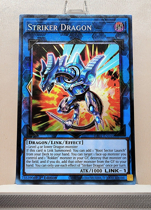 Yugioh! 1x Striker Dragon (RA01 - Prismatic Collectors Rare) 1st Edition