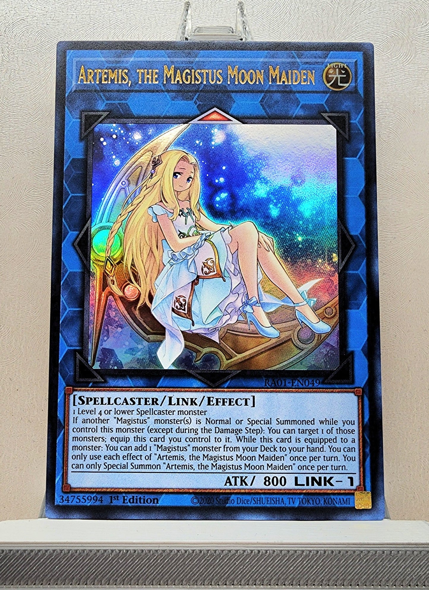 Yugioh! 1x Artemis, the Magistus Moon Maiden (RA01 - Ultra Rare) 1st Edition