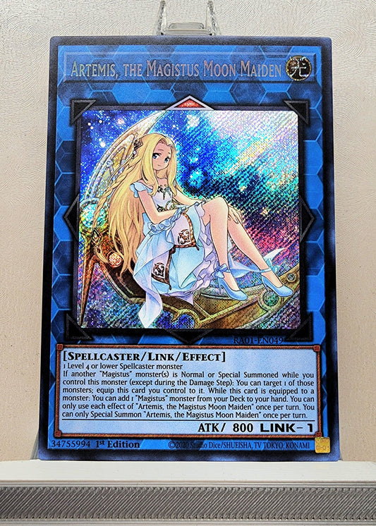 Yugioh! 1x Artemis, the Magistus Moon Maiden (BLCR/RA01 - Secret Rare) 1st Edition