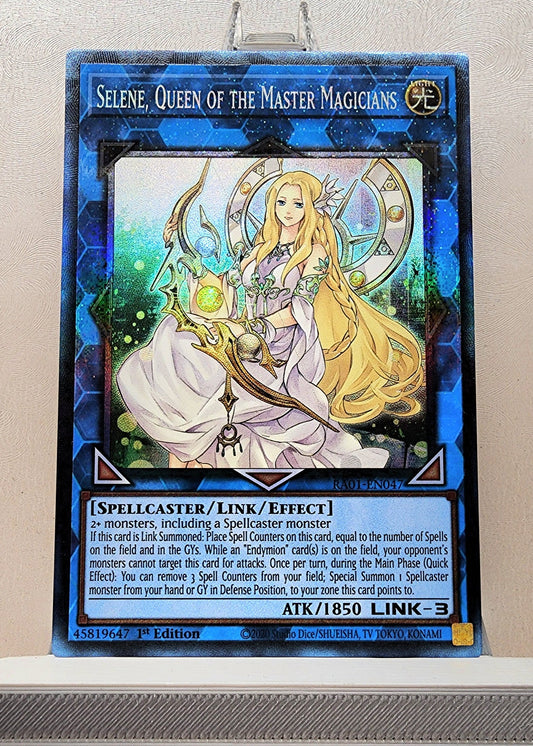 Yugioh! 1x Selene, Queen of the Master Magicians (RA01 - Prismatic Collectors Rare) 1st Edition