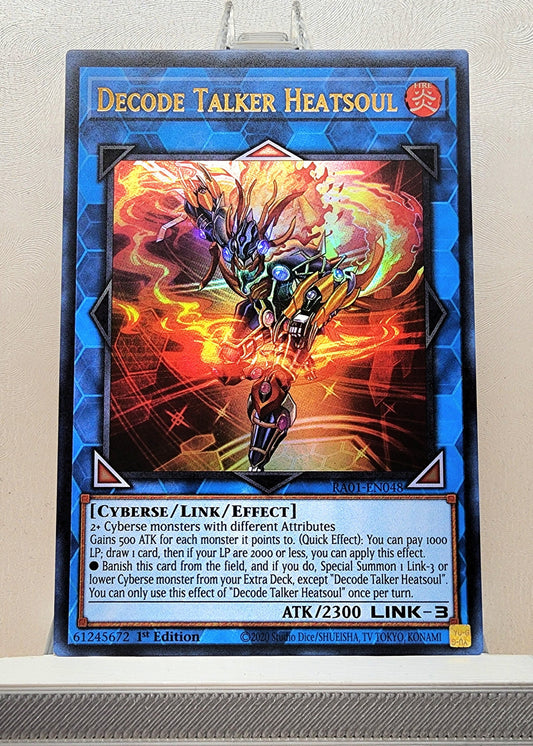 Yugioh! 1x Decode Talker Heatsoul (GFP2/RA01 - Ultra Rare) 1st Edition READ DESCRIPTION