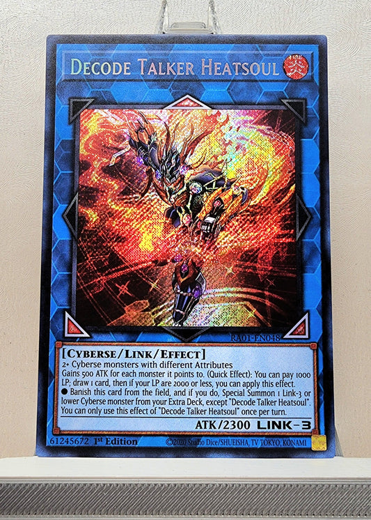 Yugioh! 1x Decode Talker Heatsoul (RA01 - Secret Rare) 1st Edition