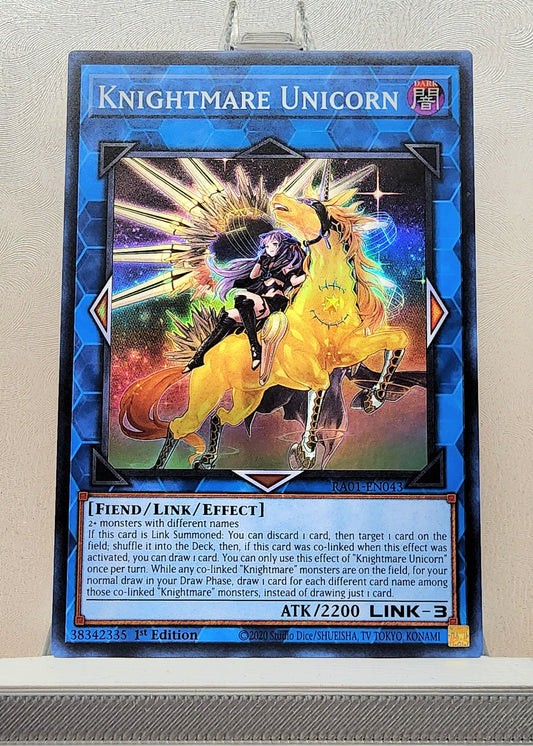 Yugioh! 1x Knightmare Unicorn Alt Art (RA01 - Super Rare) 1st Edition