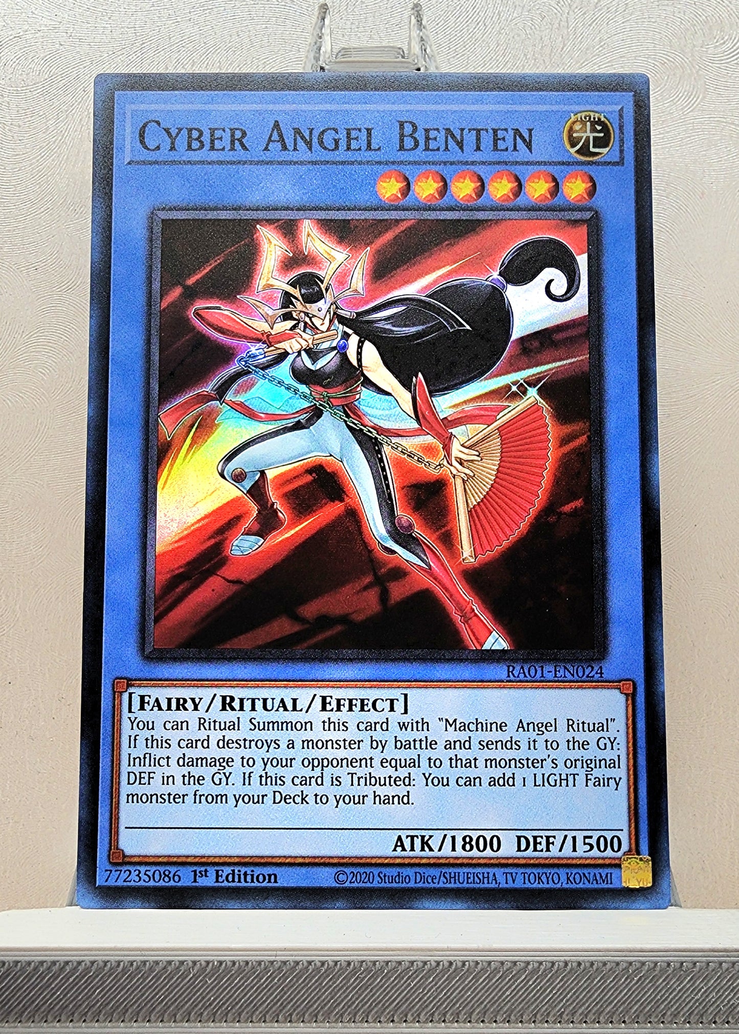 Yugioh! 1x Cyber Angel Benten (RA01 - Super Rare) 1st Edition