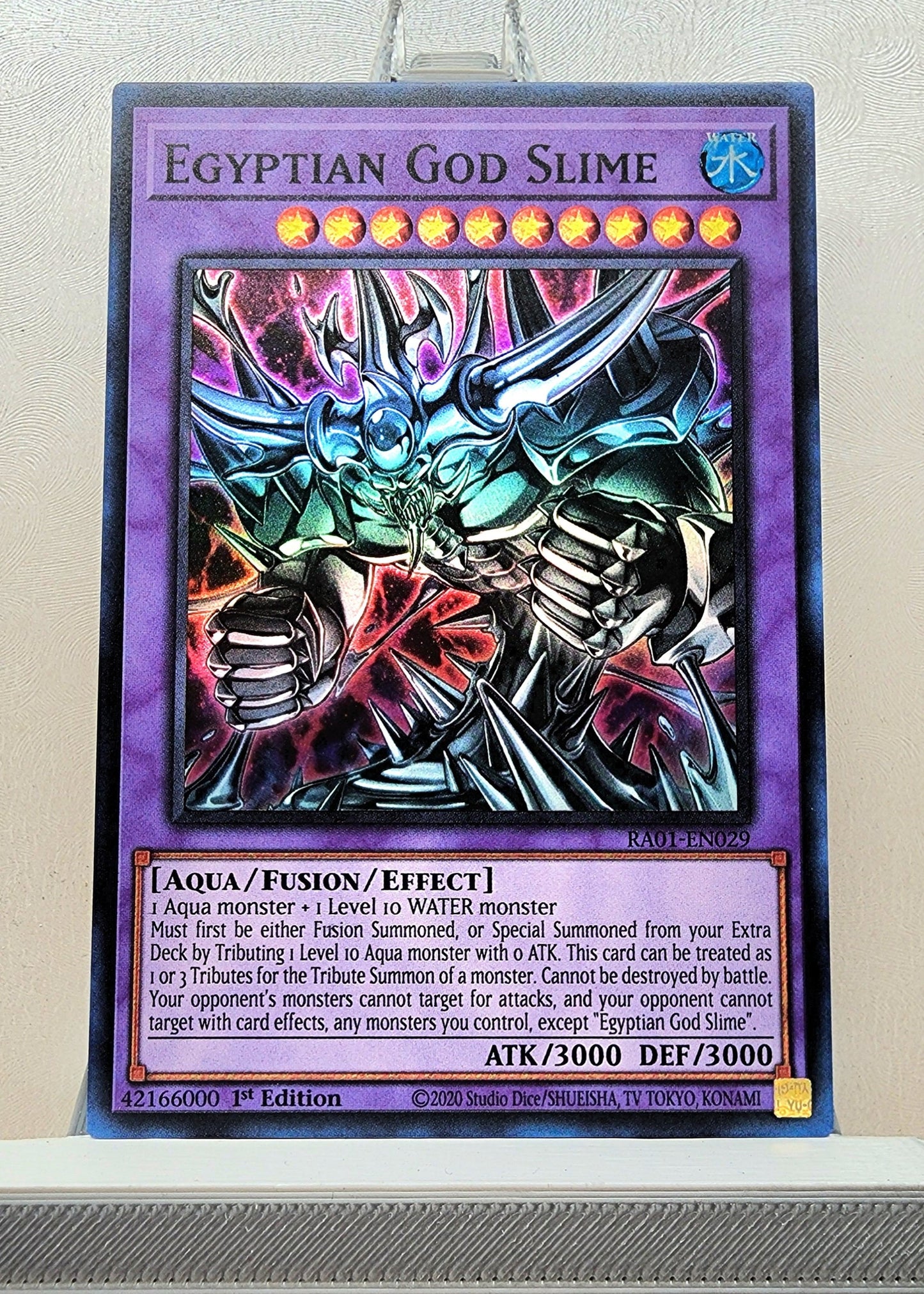 Yugioh! 1x Egyptian God Slime (RA01 - Super Rare) 1st Edition