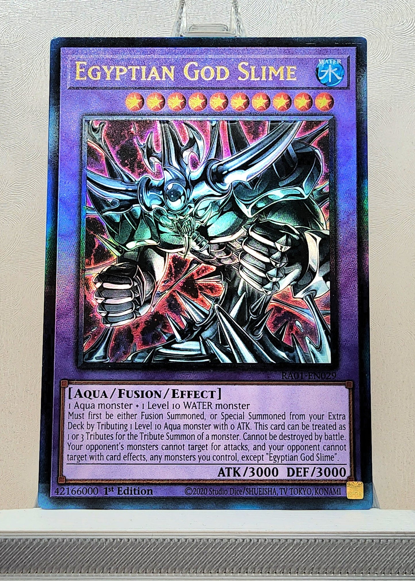 Yugioh! 1x Egyptian God Slime (RA01 - Prismatic Ultimate Rare) 1st Edition