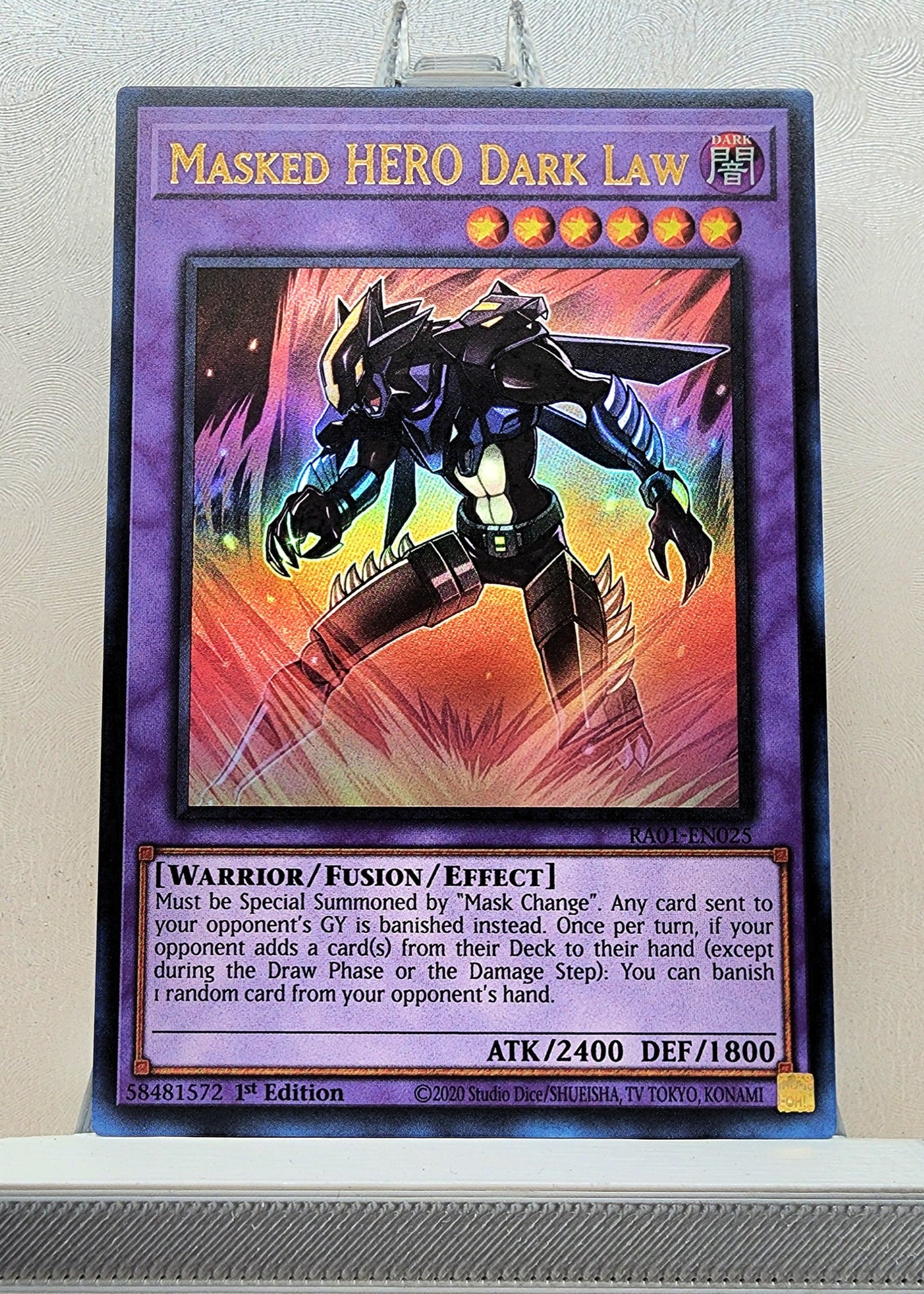 Yugioh! 1x Masked HERO Dark Law (RA01 - Ultra Rare) 1st Edition