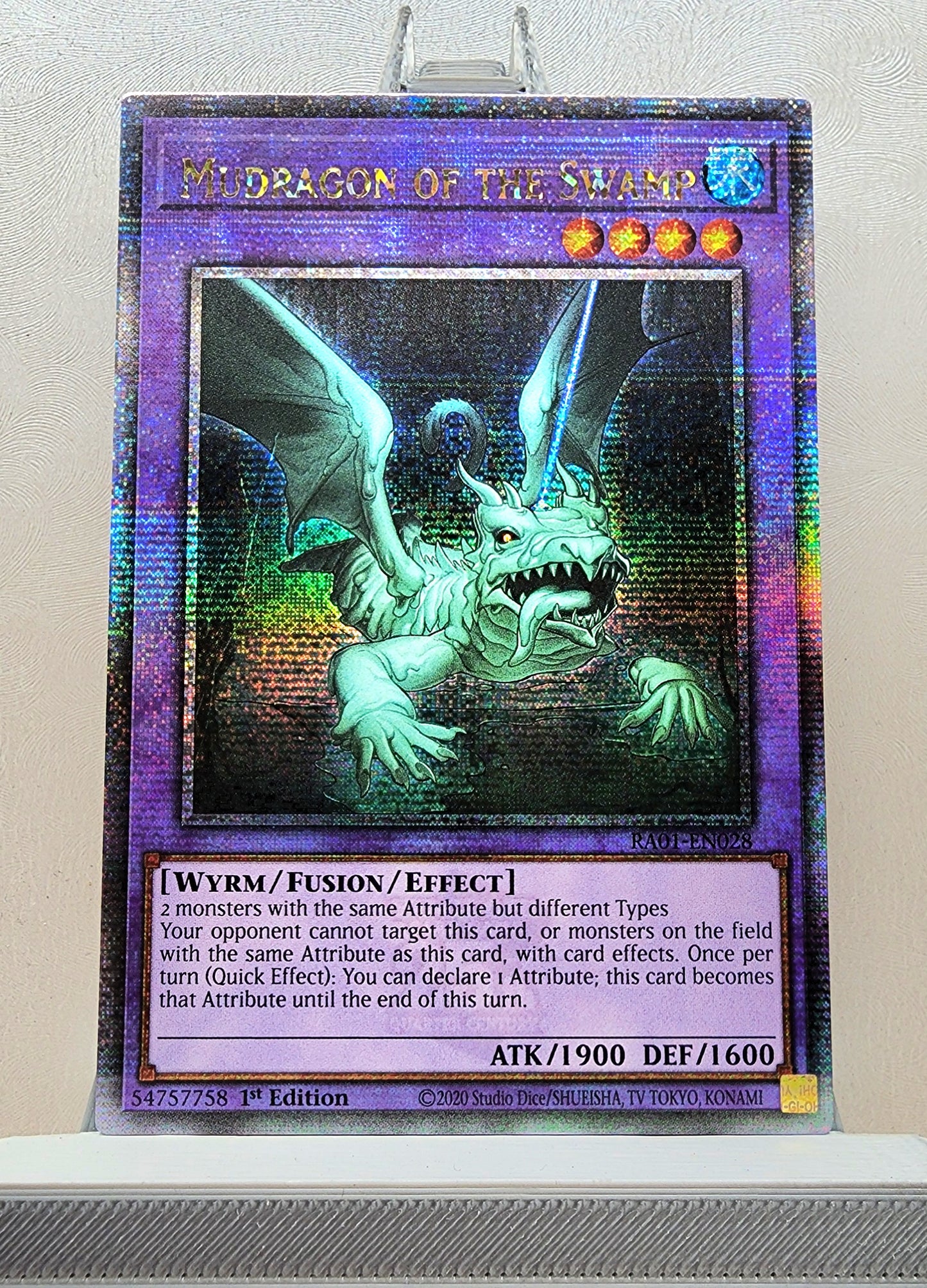 Yugioh! 1x Mudragon of the Swamp (RA01 - Quarter Century Secret Rare) 1st Edition