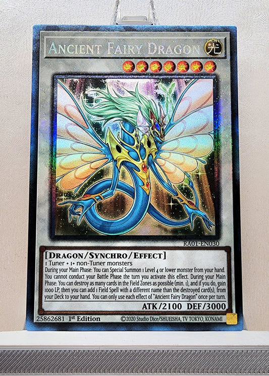 Yugioh! 1x Ancient Fairy Dragon (RA01 - Prismatic Collectors Rare) 1st Edition