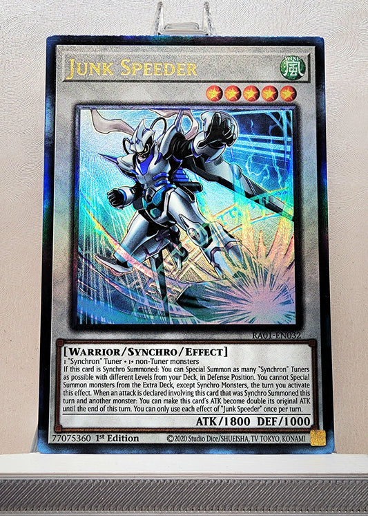 Yugioh! 1x Junk Speeder (RA01 - Prismatic Ultimate Rare) 1st Edition