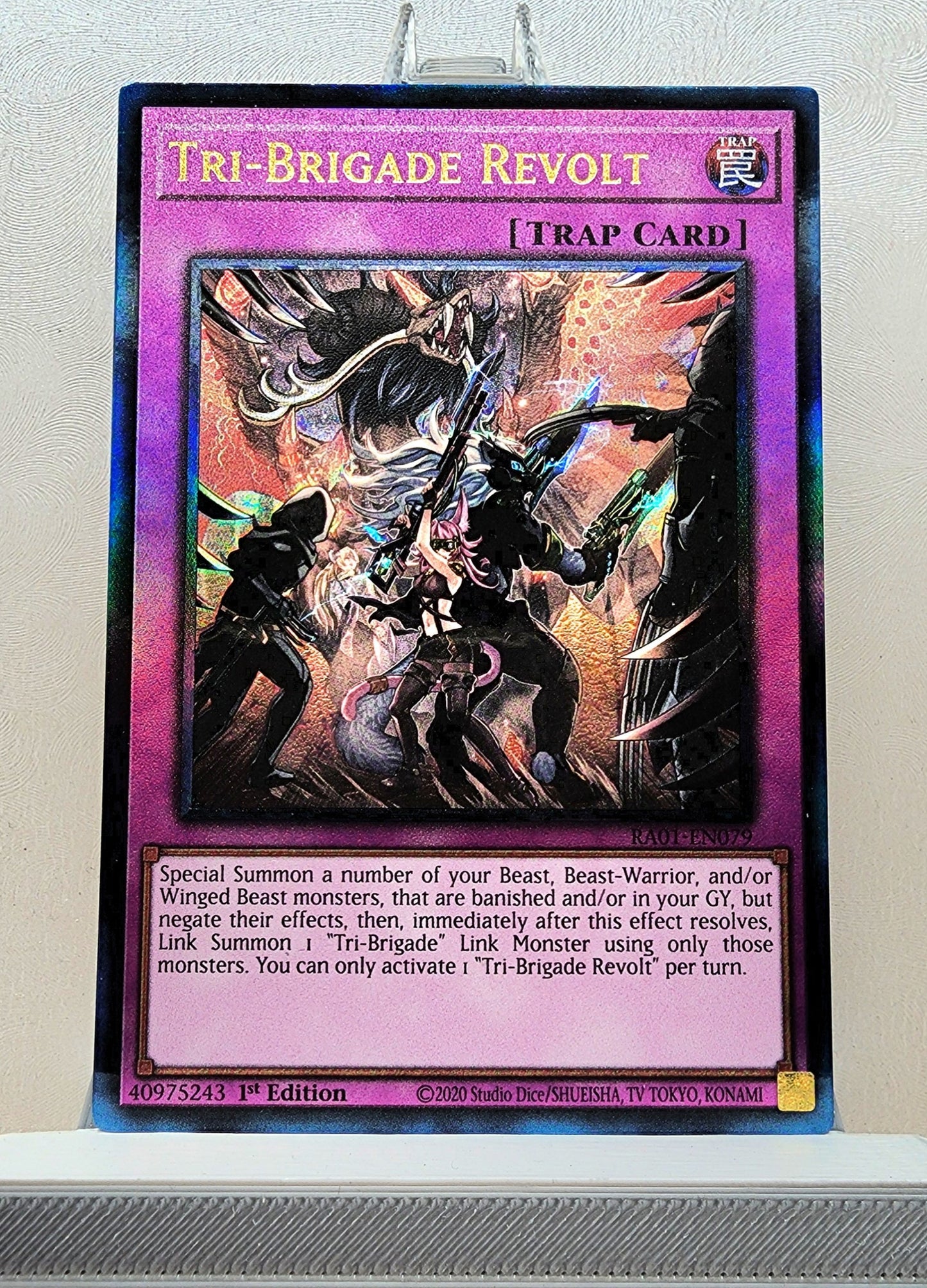 Yugioh! 1x Tri-Brigade Revolt (RA01 - Prismatic Ultimate Rare) 1st Edition