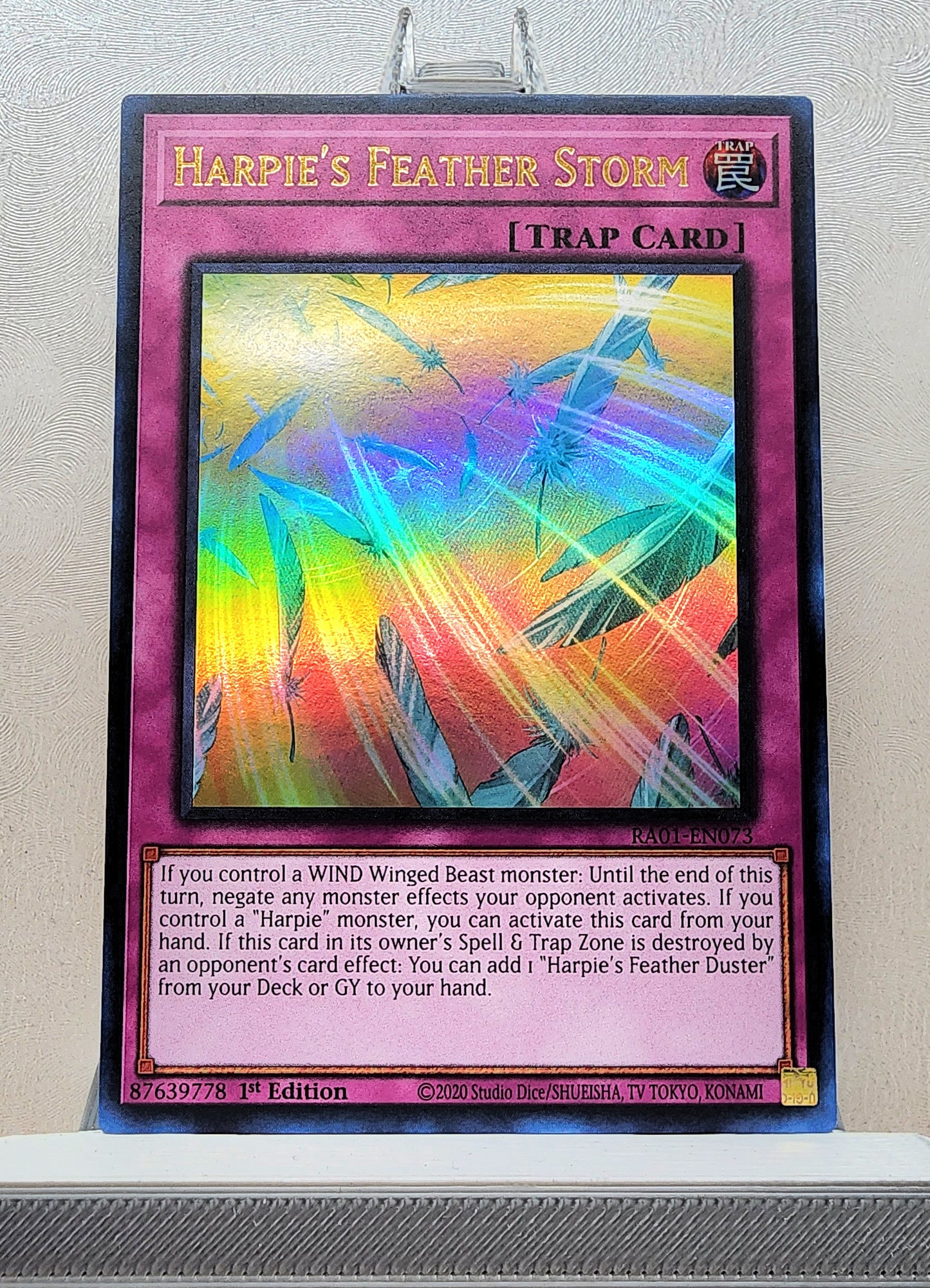 Yugioh! 1x Harpie's Feather Storm (RA01 - Ultra Rare) 1st Edition