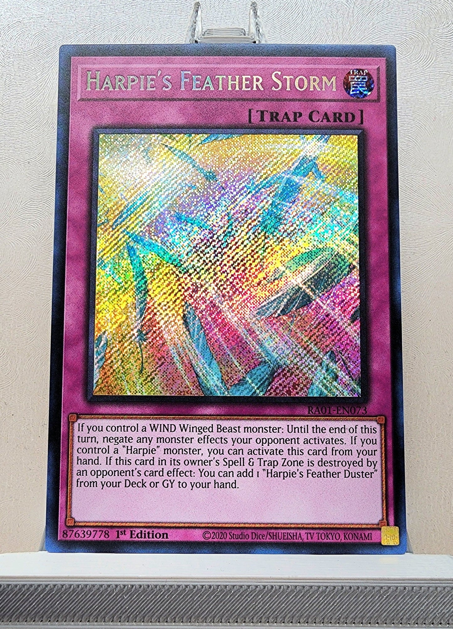 Yugioh! 1x Harpie's Feather Storm (RA01 - Secret Rare) 1st Edition