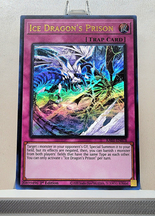 Yugioh! 1x Ice Dragon's Prison (RA01 - Ultra Rare) 1st Edition