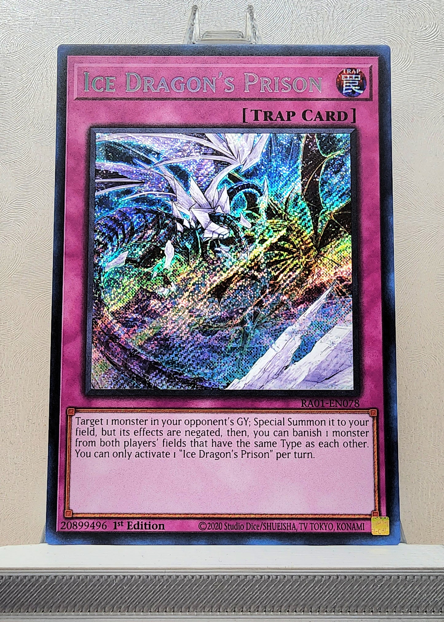 Yugioh! 1x Ice Dragon's Prison (RA01 - Secret Rare) 1st Edition