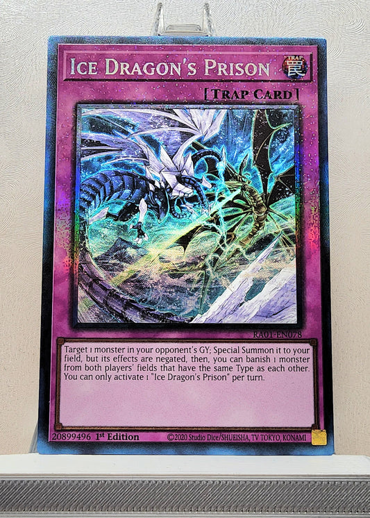 Yugioh! 1x Ice Dragon's Prison (RA01 - Prismatic Collectors Rare) 1st Edition