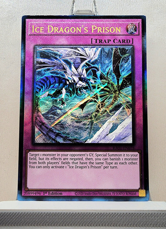 Yugioh! 1x Ice Dragon's Prison (RA01 - Prismatic Ultimate Rare) 1st Edition