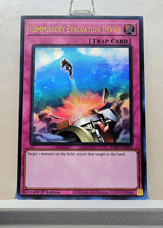 Yugioh! 1x Compulsory Evacuation Device (RA01 - Ultra Rare) 1st Edition