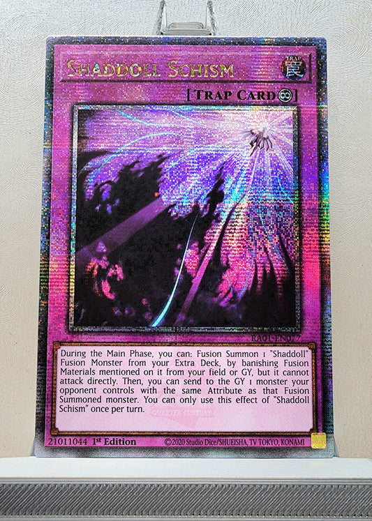 Yugioh! 1x Shaddoll Schism (RA01 - Quarter Century Secret Rare) 1st Edition