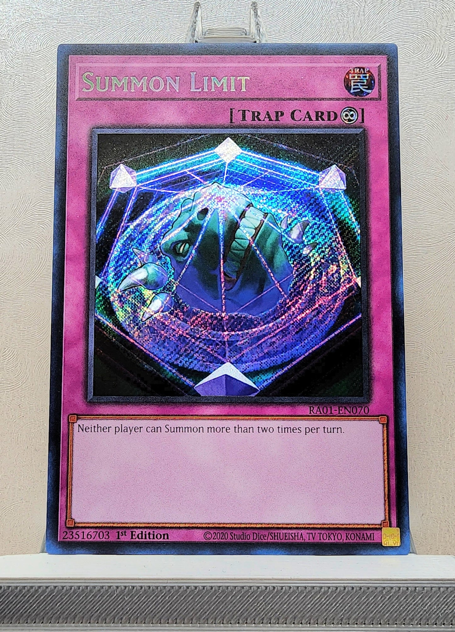 Yugioh! 1x Summon Limit (RA01 - Secret Rare) 1st Edition