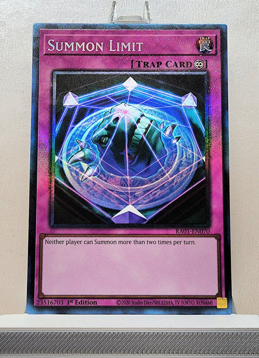 Yugioh! 1x Summon Limit (RA01 - Prismatic Collectors Rare) 1st Edition