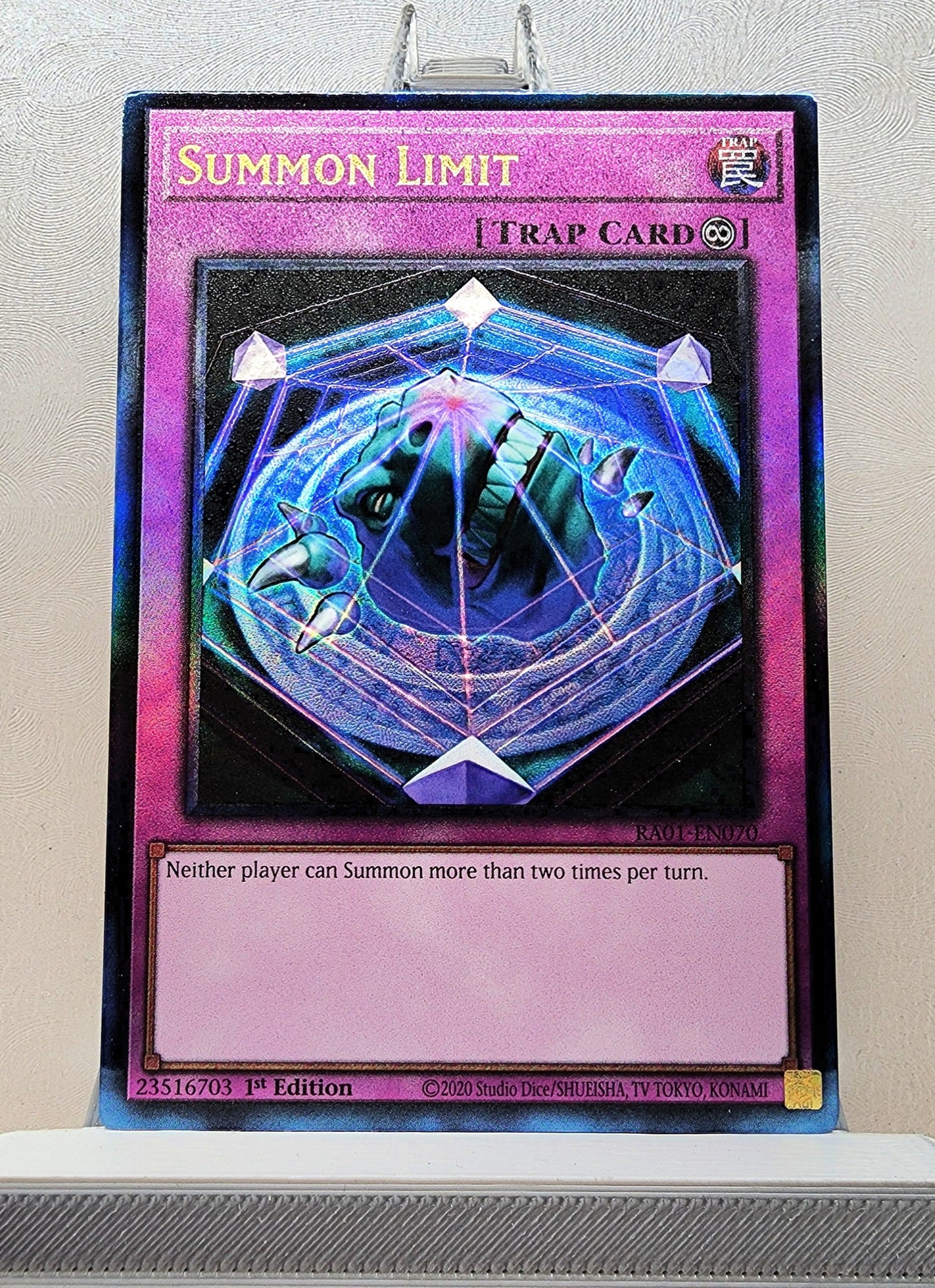 Yugioh! 1x Summon Limit (RA01 - Prismatic Ultimate Rare) 1st Edition