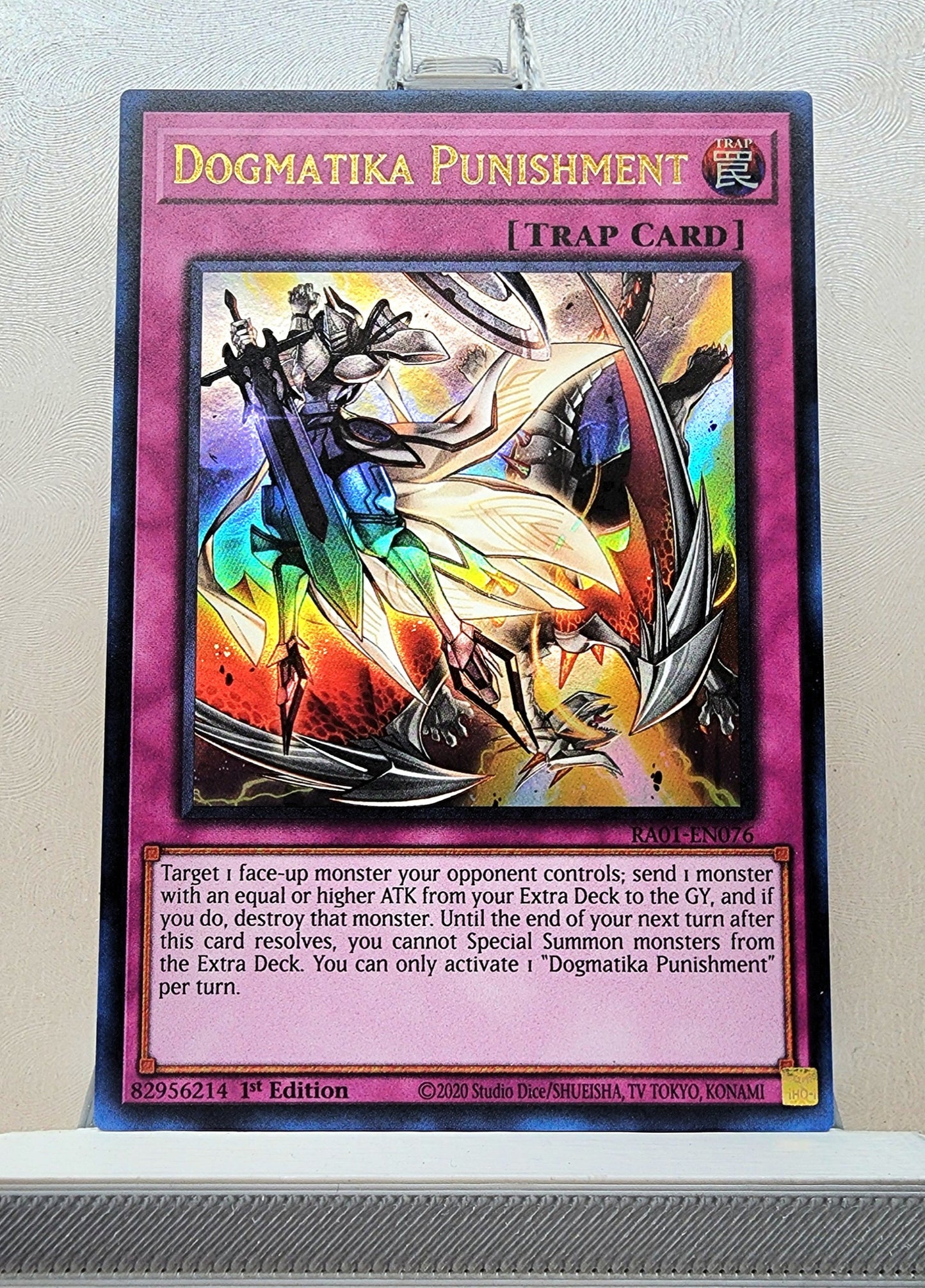 Yugioh! 1x Dogmatika Punishment (RA01 - Ultra Rare) 1st Edition