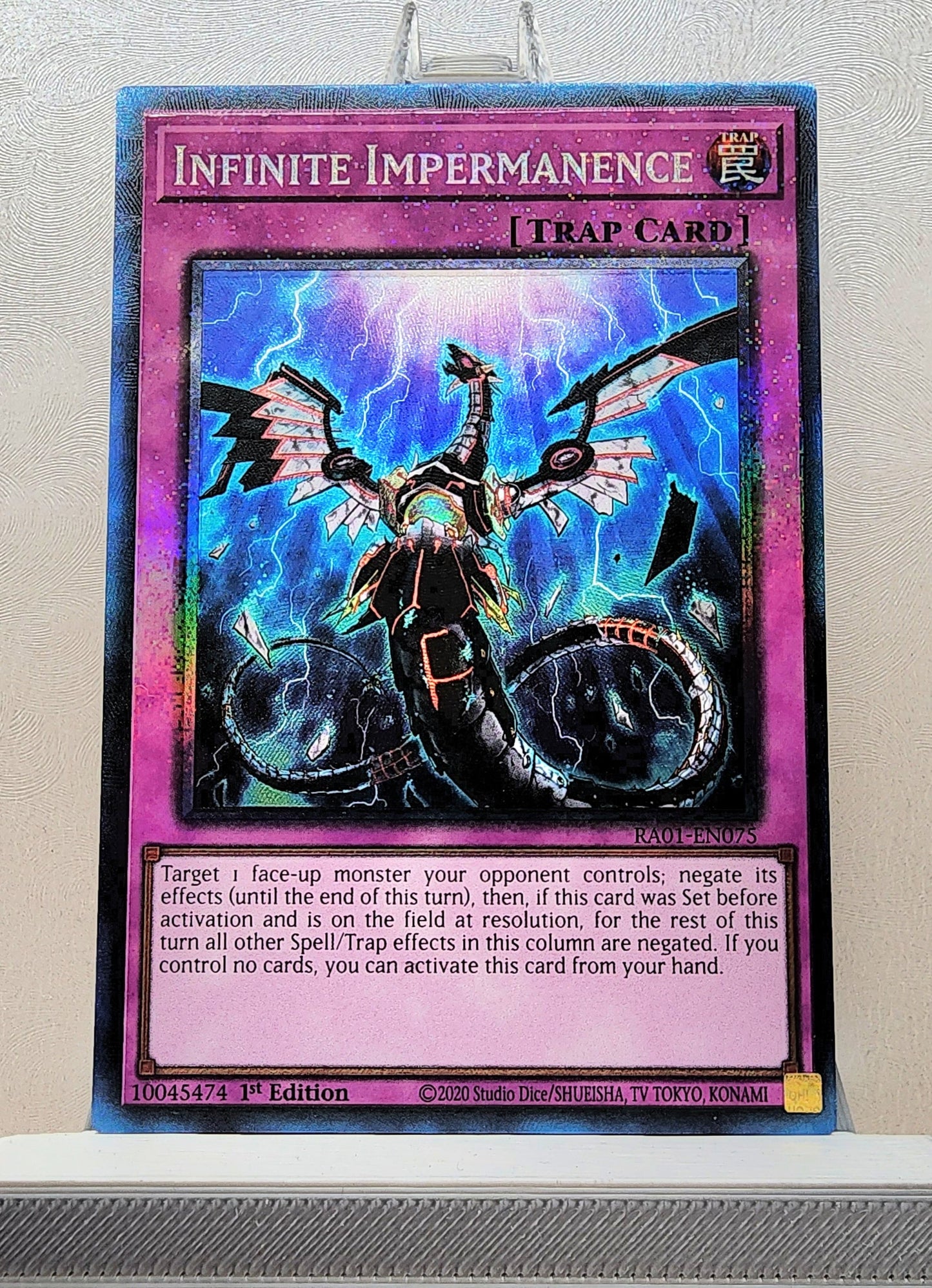 Yugioh! 1x Infinite Impermanence (RA01 - Prismatic Collectors Rare) 1st Edition