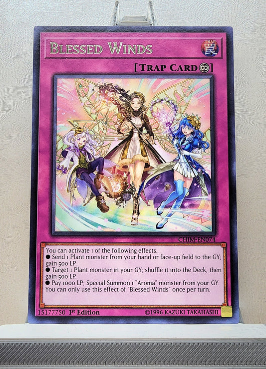 Yugioh! 1x Blessed Winds (CHIM - Rare) 1st Edition